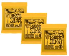 Ernie Ball Hybride Slinky Nikkel Wond Sets.009 - .046, Bundel van 3 Sets