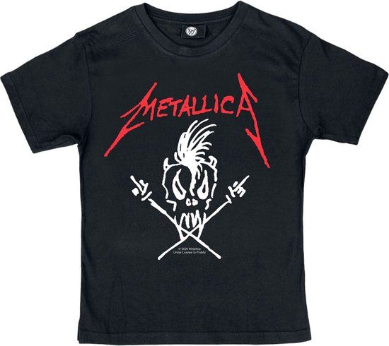 Metallica Metal-Kids - Scary Guy Unisex T-shirt - Zwart - 116
