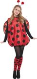 Amscan RIETHMULLER - Lieveheersbeestje kostuum dames rood zwart - S/M
