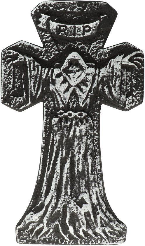 Folat Grafsteen Kruis Halloween (33x57cm)