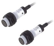 RS PRO Cilindrisch optische sensor, doorgangsstraal, bereik 10 m, PNP-sluiter/opener uitgang, aansluitkabel