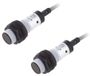 RS PRO Cilindrisch optische sensor, doorgangsstraal, bereik 10 m, PNP-sluiter/opener uitgang, aansluitkabel