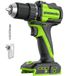 Greenworks 24V Cordless Brushless 45Nm Drill/Driver, Lightweight, LED Work Light,18+1 Clutch without USB-C Battery and charger