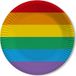 Merkloos / Sans marque 20x Gay Pride Bordjes Regenboog 23 cm - Wegwerp Servies