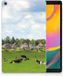 B2Ctelecom Samsung Galaxy Tab A 10.1 (2019) Uniek Tablethoesje Koeien