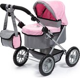 Bayer Design Poppenwagen Trendy - Grijs en roze