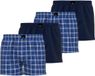 GÖTZBURG Geweven boxershorts Blauw/Wit Geruit Katoen XL (4 stuks)