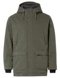 Vaude Manukau II Parka Heren Jas Zwart/Khaki XL
