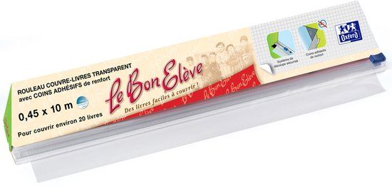 Elba Boekbeschermingsfolie Le Bon Elšve PVC 45mm x 10m Transparant