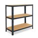 Shelfplaza HOME metalen stellingkast - 100x110x40 cm - antraciet - 3 planken