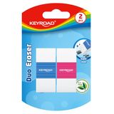 Keyroad Set van 2 tweekleurige ergonomische gummetjes voor kinderen, kleurenmix