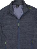CMP Stretch Fleece - Blue mel.-limegreen - Maat Herren_EU 54
