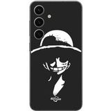 Samsung Galaxy S24 plus hoesje Monkey D. Luffy zwart wit Maniacase