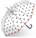 Happy Rain Lange Transparante Paraplu met Stippen - Automatisch