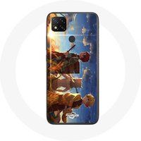 Maniacase Etui voor Xiaomi Redmi 9C Tanjiro Inosuke en Zenitsu Demon Slayer Kimetsu no Yaiba Anime Manga