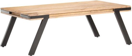 vidaXL Salontafel 114x65x40 cm massief mangohout