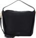 Coccinelle Leren Schoudertas Dorian Shoulder Bag Grained Leather Noir Zwart