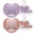 Philips Avent Pacifier ultra soft, 2 stuks, 6-18 maanden, Lilac;Red