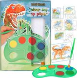 Depesche - Dino World Colour me paper up - kleurboek