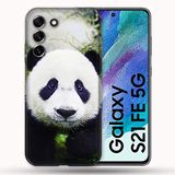 Beschermhoes Panda Beschermhoes voor Samsung Galaxy S21 FE / S21FE Animal Panda Color