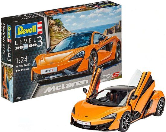 Revell 1:24 McLaren 570S Plastic Model Kit - 07051