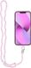 Cofi Smartphone-Tragegurt Anhänger Perlen kompatibel mit Smartphone / Kabellänge 74cm (37cm in einer Schlaufe) / für Hals - hellrosa