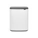 Brabantia Bo Touch Bin - 60 liter - Rechthoekig - Zwart/Wit