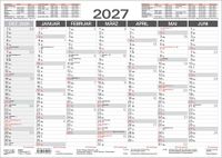 Tafelkalender Korsch Verlag Tafelkalender A3 2027
