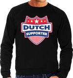Bellatio Decorations Shoppartners Bv Dutch supporter schild sweater zwart voor heren - Nederland landen sweater / kleding - EK / WK / Olympische spelen outfit XL