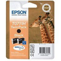 Epson T0711 inktcartridge zwart 2-pack