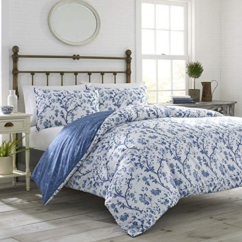 Laura Ashley Home Elise Dekbedovertrek Set - Koning - Medium Blauw