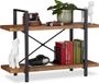 Merkloos Relaxdays Boekenkast Industrieel