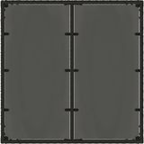 vidaXL Tuin Eettafel Set 3-st Zwart Poly Rattan