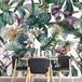 Papier peint panoramique fleurs tropicales 320 cm x 320 cm