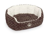 Nobby Comfortbed Ovaal Neiku Bruin - 65 x 57 x 22 cm