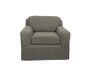 MAYTEX Pixel Ultra Zachte Stretch 2-delige Arm Meubelhoes, Stoffige Olijfgroene Stoel Slipcover, Model: 4300513