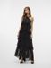 VERO MODA VMFELICIA SL RUFFLE MAXI DRESS EXP Damen Maxikleid Schwarz