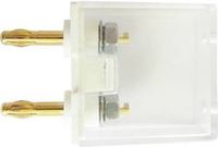 Schnepp G1 2AU Meetadapter Banaanstekker 4 mm - Bus 4 mm Stapelbaar Wit