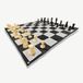 Ubergames Jeu d'échecs de jardin – Protégé contre les UV – avec sac de rangement – Roi 20 cm