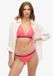 Superdry Gestreepte triangelbikinitop Dames Hyper Fire Pink