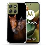 Cokitec Motorola G15 Versterkte hoes Animal Paard Bruin