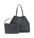 GUESS Schoudertas Shopper Eco Victtoria Large 2 In 1 Tote Coal Logo Donkergrijs
