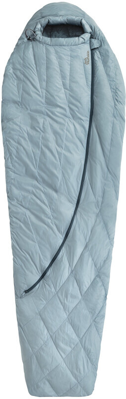 Jack Wolfskin Jack Wolfskin Wolftrail Down -7 195cm Sleeping Bag, blauw Left Zipper 2023 Donzen Slaapzakken