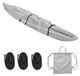 Kayak Housse de protection - Étanche et résistant aux UV - Gris