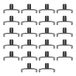 Ernst 8440-zwart 1/4-inch Dura-Pro Twist Lock Socket Clips, 22 stuks, zwart