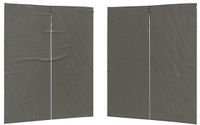 vidaXL Party Tent Zijwand 2 stuks 200 x 195 cm Antraciet PE en staal