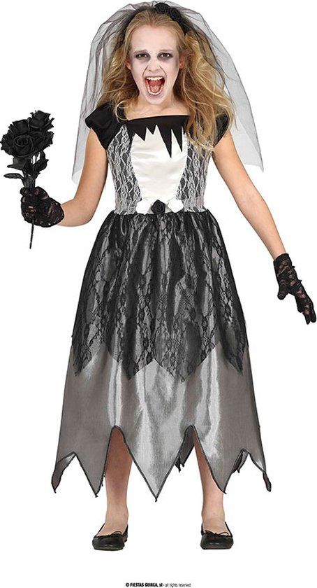 Fiestas Guirca Ghost Bride Halloween Costume - Girls (7-9 Years)