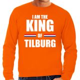Bellatio Decorations Koningsdag sweater I am the King of Tilburg - heren - Kingsday Tilburg outfit / kleding / trui L