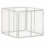 VidaXL Compostbak 85x85x70 cm Gegalvaniseerd Staal Zilver