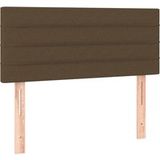 Tête de lit marron foncé 90x5x78/88 cm tissu